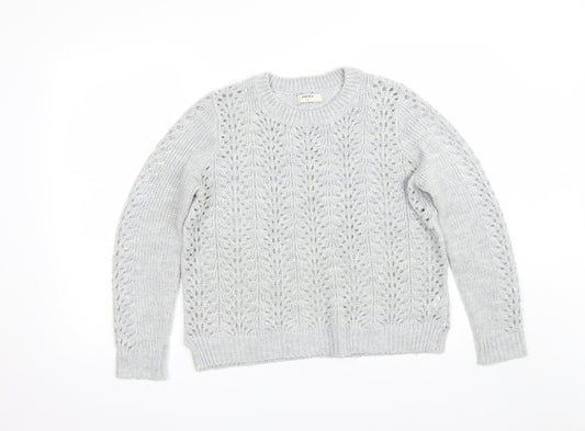 Papaya Womens Grey   Pullover Jumper Size M