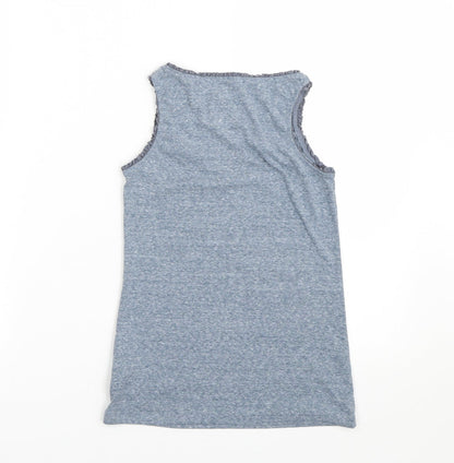 Back view of Next girls’ blue basic tank, size 9, years