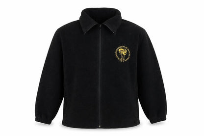 Cracker robi Girls Black  Fleece Full Zip Sweatshirt Size 9-10 Years