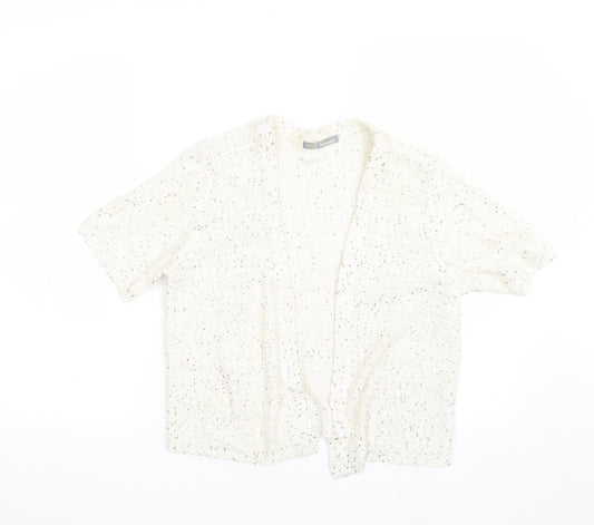 M&S Womens Beige   Cardigan Jumper Size 12