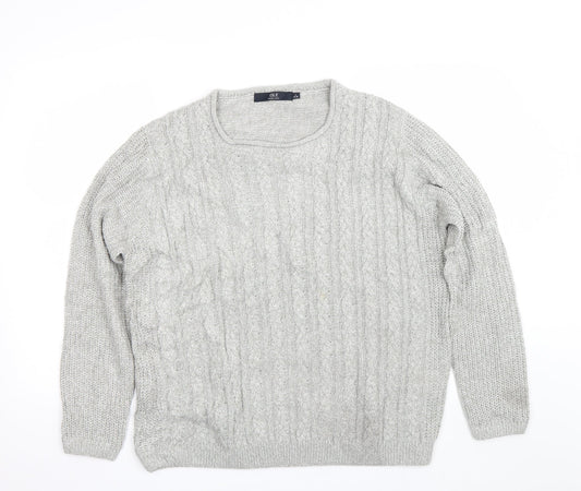 Isle Womens Grey   Pullover Jumper Size 18