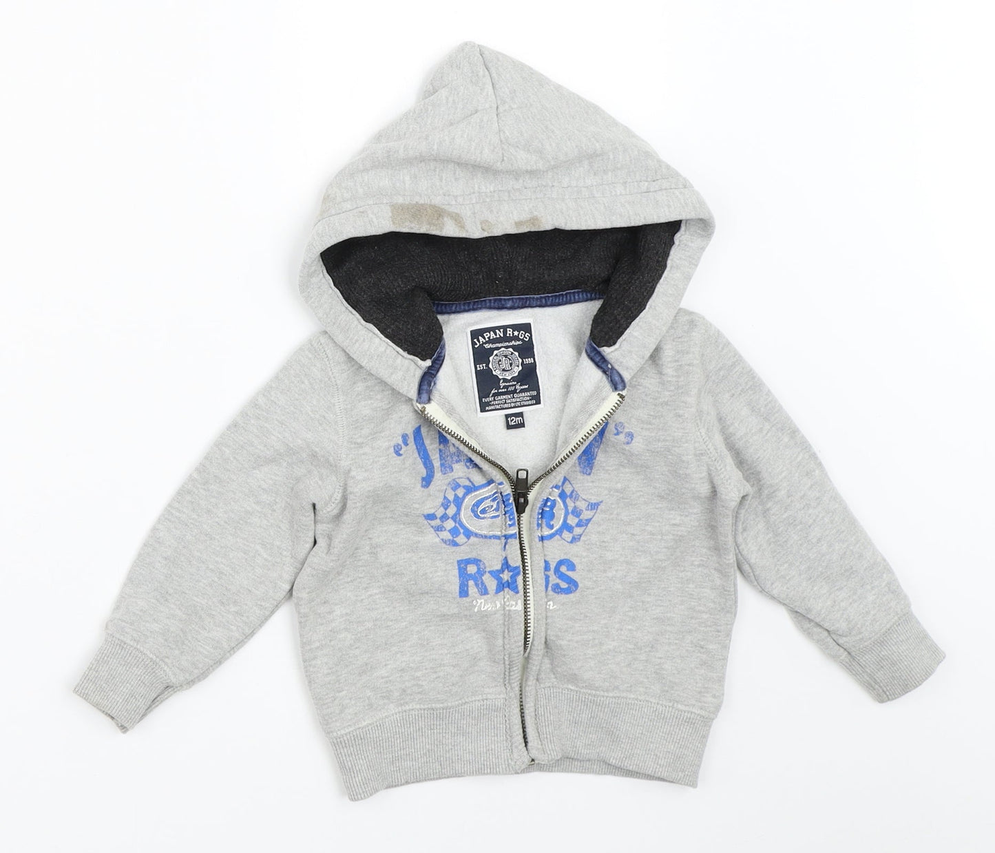 Japan Rags Boys Grey   Jacket  Size 12 Months