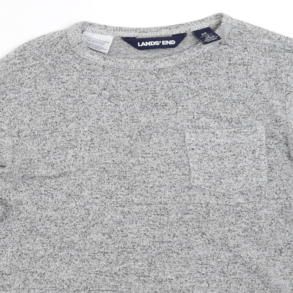 Lands' End Girls Grey   Pullover Jumper Size 8-9 Years