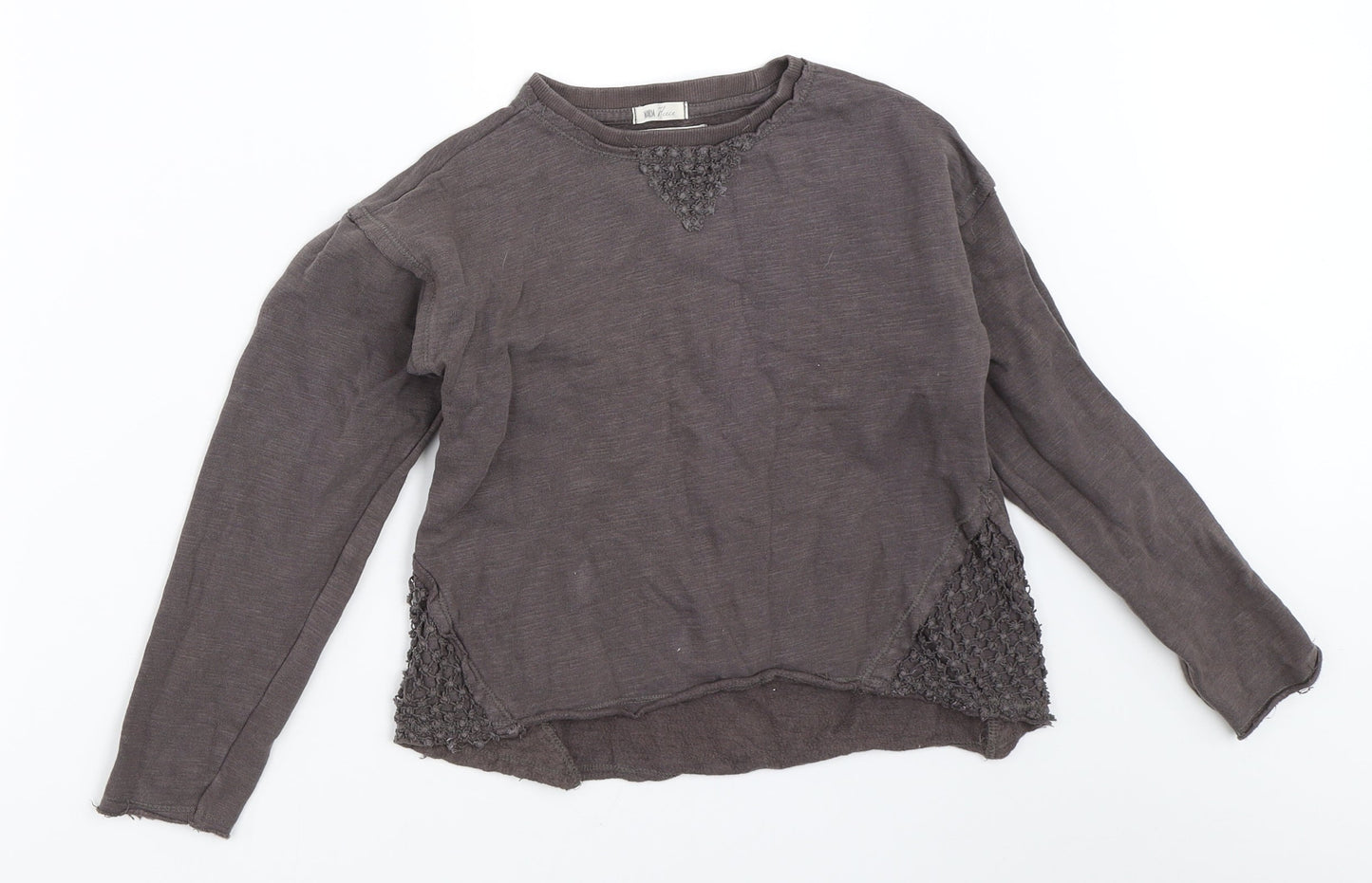 Mango Girls Grey   Pullover Sweatshirt Size 9-10 Years