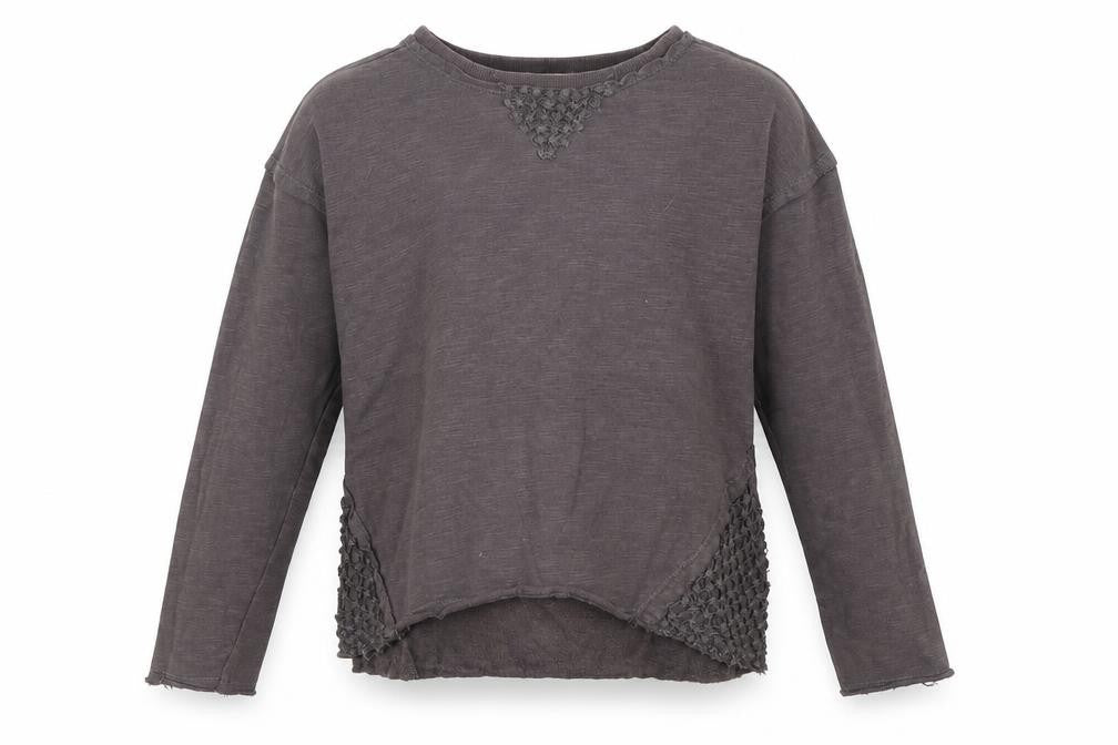 Mango Girls Grey   Pullover Sweatshirt Size 9-10 Years