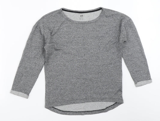 H&M Girls Grey   Pullover Jumper Size 11-12 Years