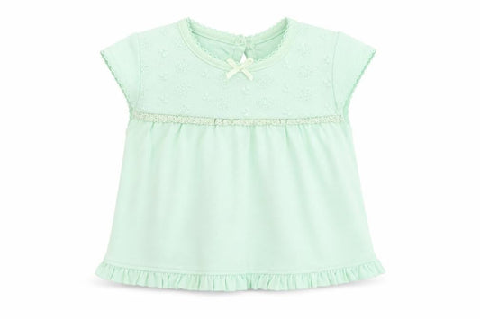 George Girls Green   Basic T-Shirt Size 0-3 Months