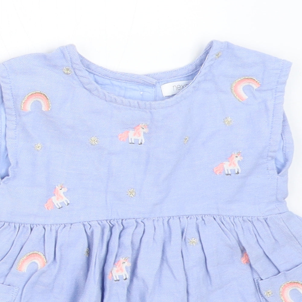 NEXT Girls Blue   Fit & Flare  Size 3-6 Months