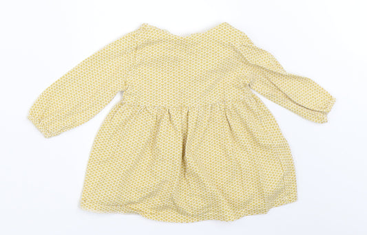 NEXT Girls Yellow   Fit & Flare  Size 3-6 Months