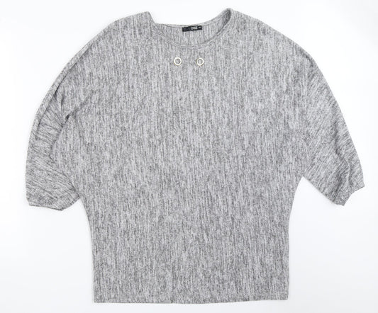 Quiz Womens Grey   Pullover Jumper Size M