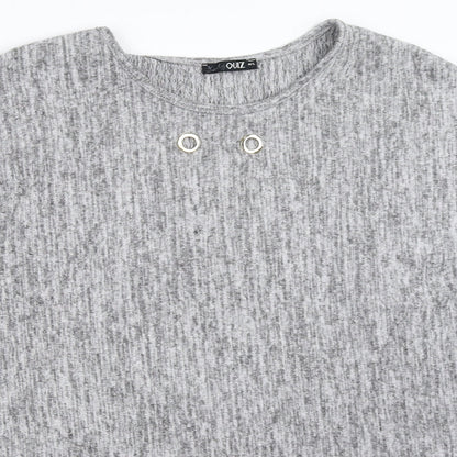 Quiz Womens Grey   Pullover Jumper Size M