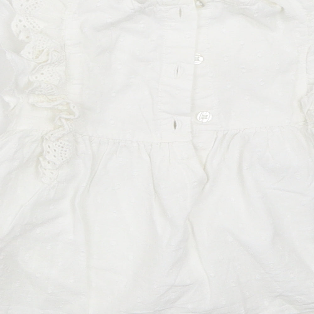 TU Girls White   Basic Blouse Size 18-24 Months