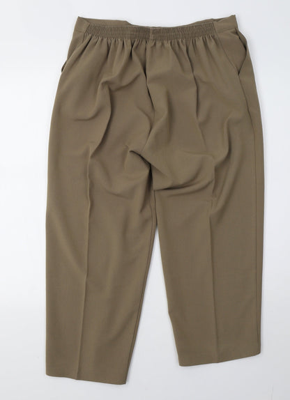 classic image Womens Brown   Trousers  Size 14 L25 in