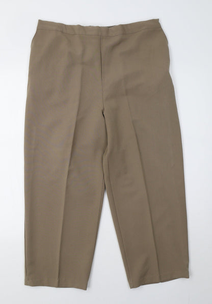 classic image Womens Brown   Trousers  Size 14 L26 in