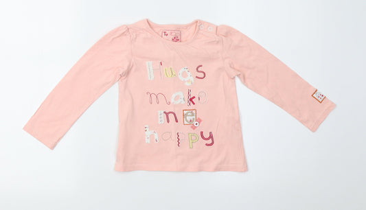 Sainsburys Girls Pink   Pullover Casual Size 12 Months