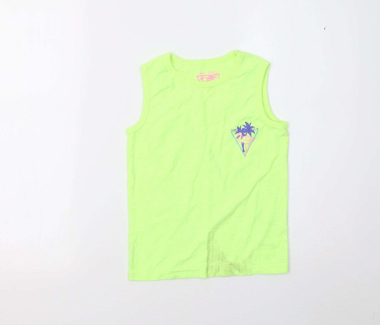 Matalan Girls Green   Basic T-Shirt Size 7 Years