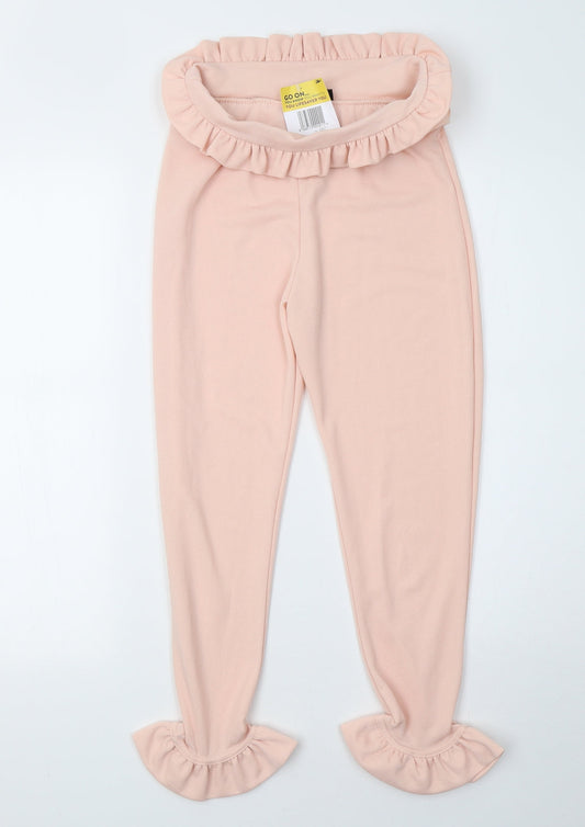 PRETTYLITTLETHING Womens Pink   Cropped Trousers Size 8 L23 in