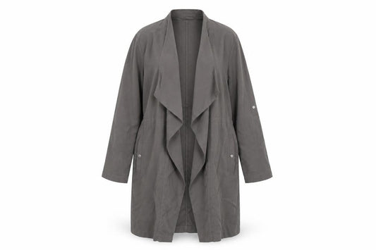 New Look Womens Grey   Overcoat Coat Size 14