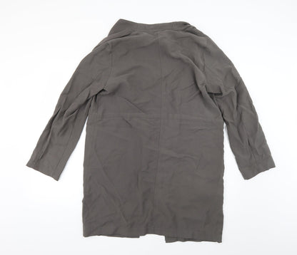 New Look Womens Grey   Overcoat Coat Size 14