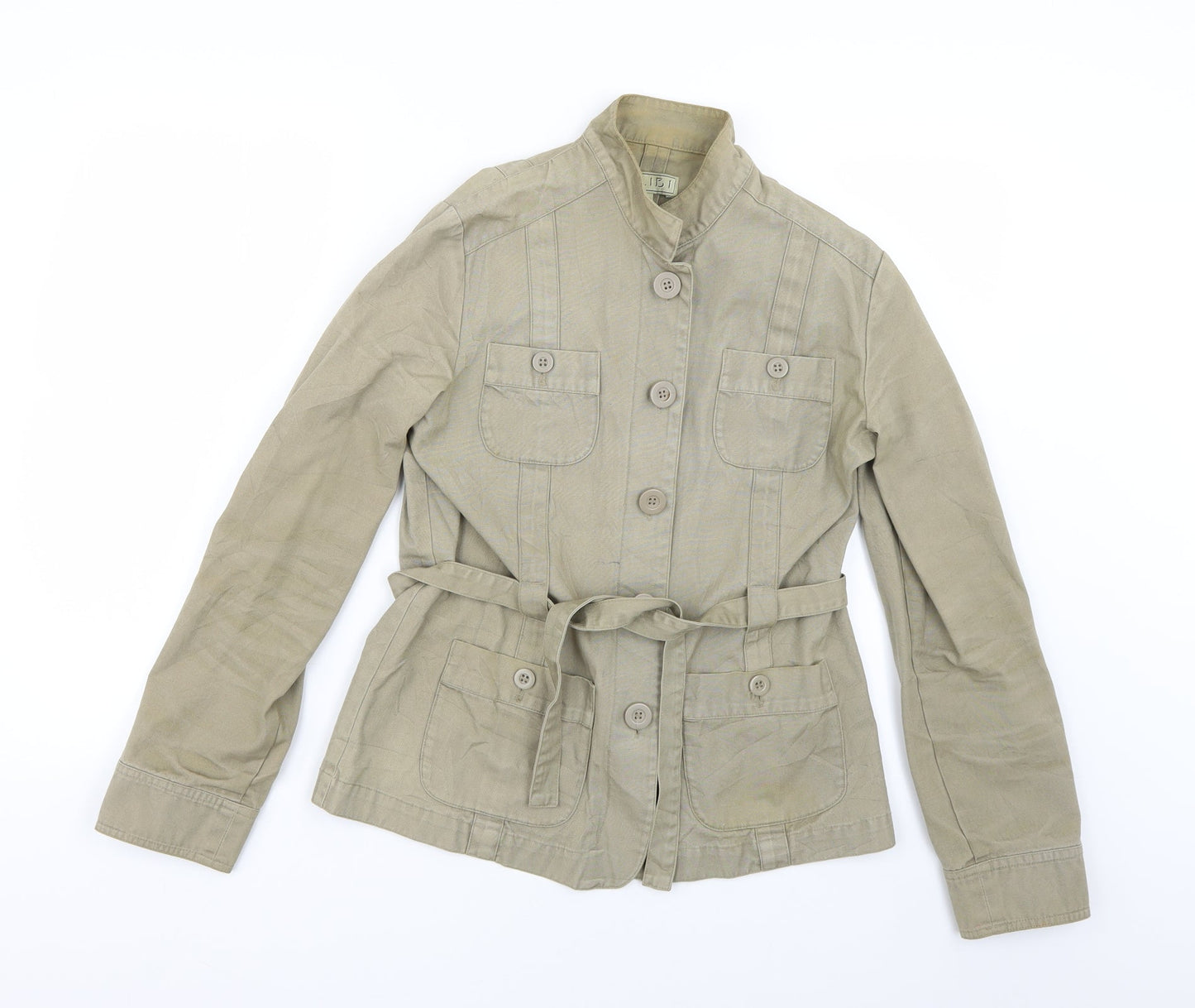 alibi Womens Beige   Overcoat Coat Size 10