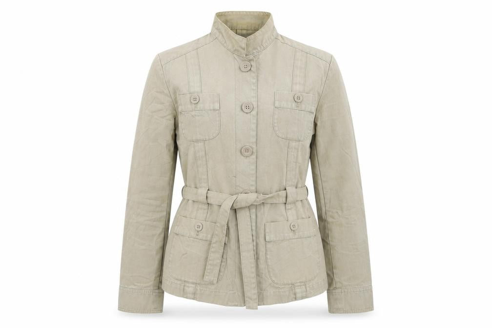 alibi Womens Beige   Overcoat Coat Size 10
