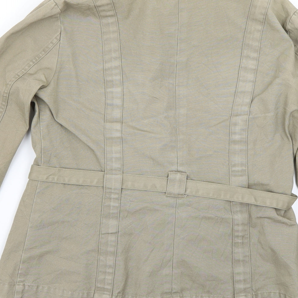 alibi Womens Beige   Overcoat Coat Size 10
