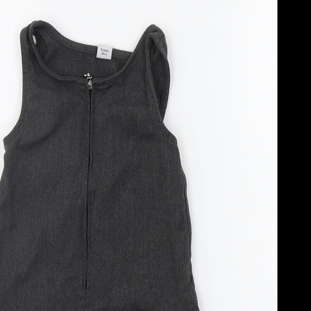 TU Girls Grey   A-Line  Size 4 Years