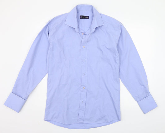 nico dolce Mens Blue    Button-Up Size L