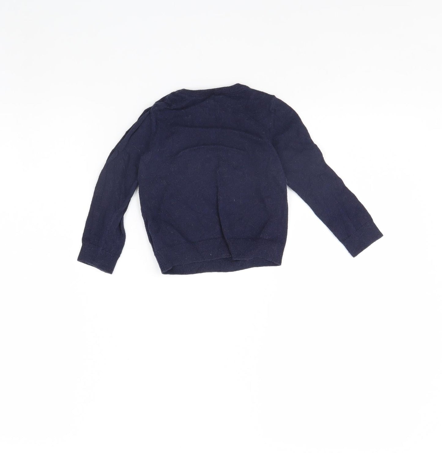 H&M Girls Blue   Pullover Jumper Size 2 Years  - Penguin