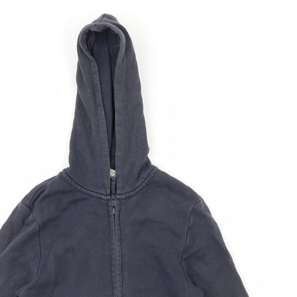 Close-up detail of Tu boys’ blue jacket, size 5, years - school
