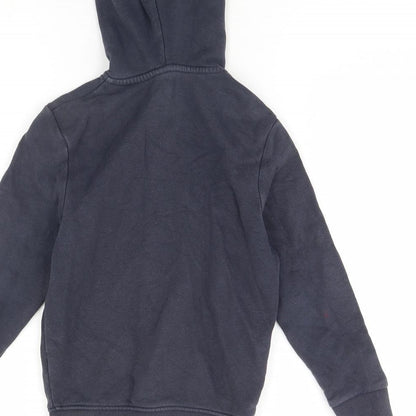 Brand and care label for Tu boys’ blue jacket, size 5, years - school
