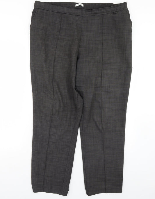 m&s Womens Grey   Trousers  Size 18 L30 in