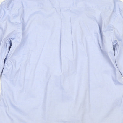 Kustom Kit Mens Blue    Button-Up Size 15