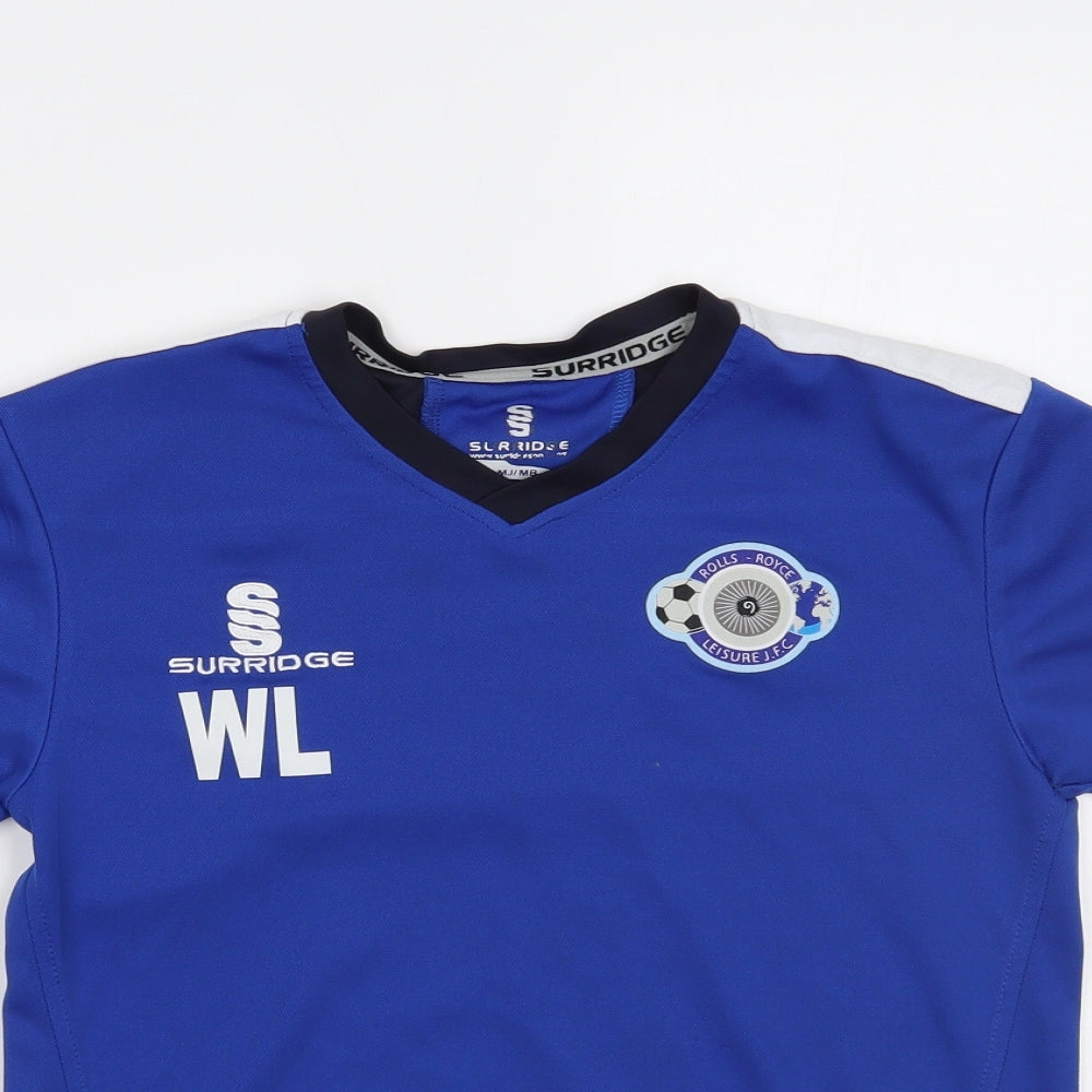 Surridge Boys Blue   Jersey T-Shirt Size S