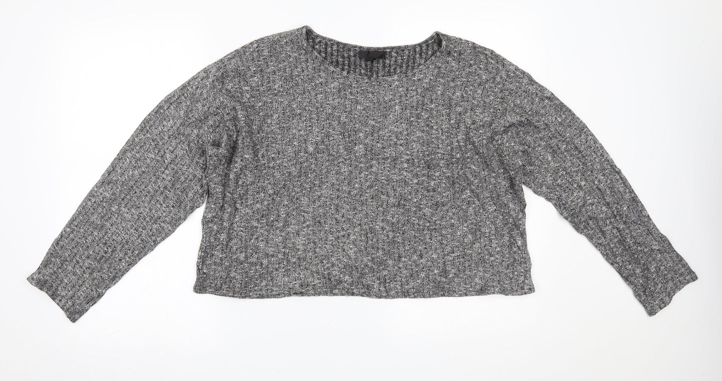 Topshop Womens Grey   Basic Blouse Size 12