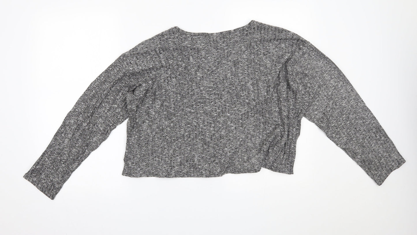 Topshop Womens Grey   Basic Blouse Size 12