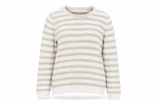 H&M Womens Beige Striped  Pullover Jumper Size XS