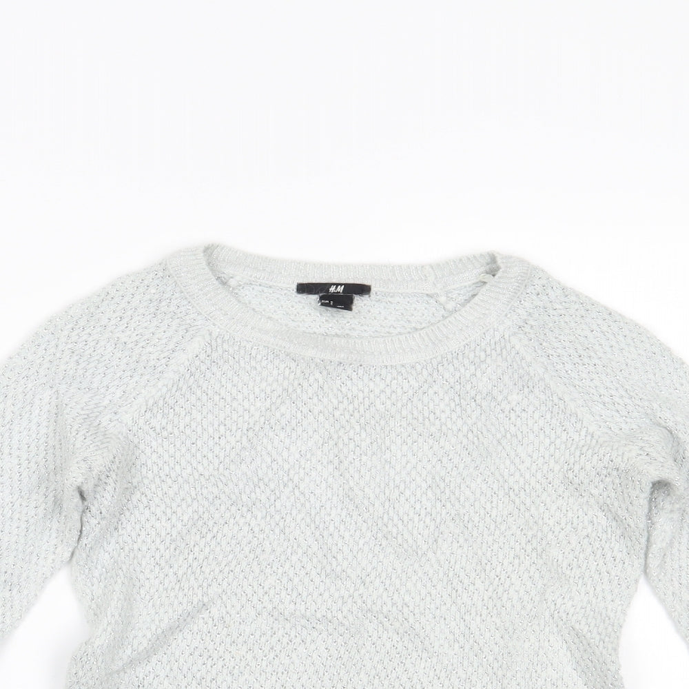 H&M Womens Blue   Basic Blouse Size S