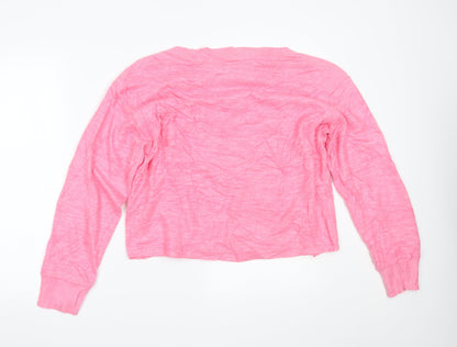 H&M Womens Pink   Pullover Jumper Size S