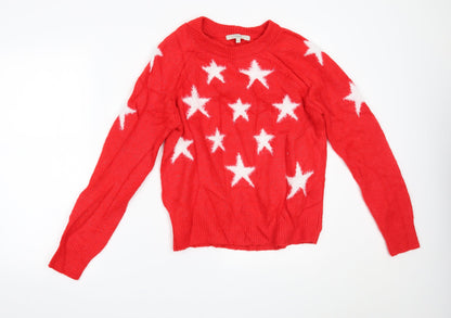 Next Womens Red   Pullover Jumper Size XS