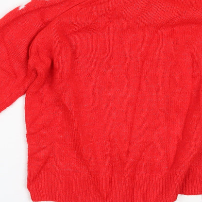Next Womens Red   Pullover Jumper Size XS