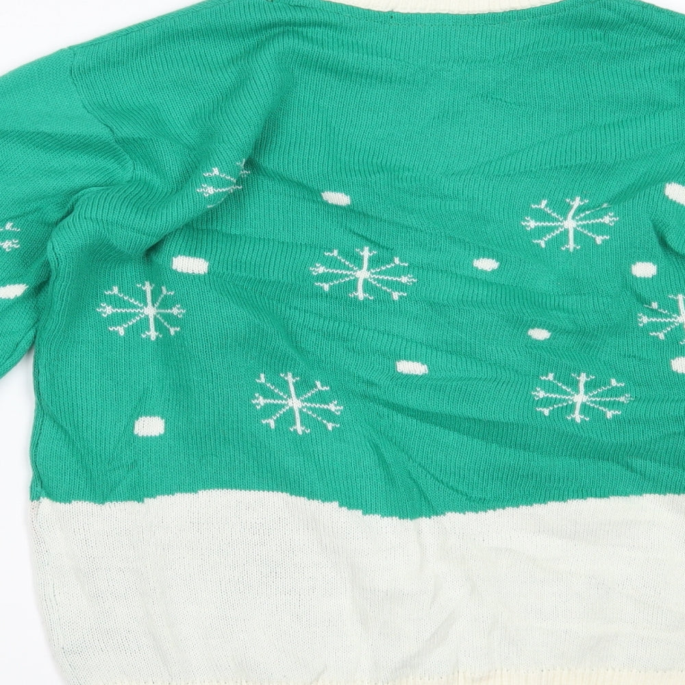 cargoquay Womens Green   Pullover Jumper Size S