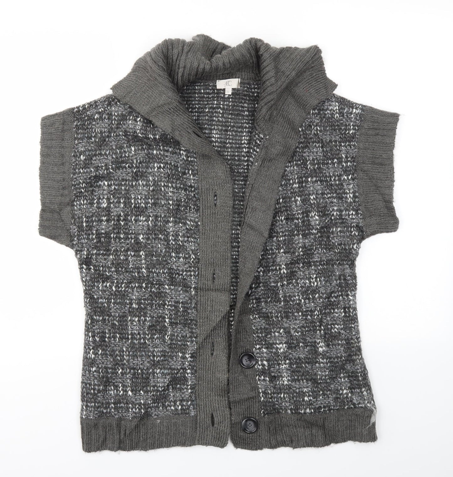CC Womens Grey   Cardigan Jumper Size M