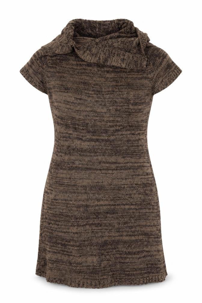 Flam Womens Brown   Jumper Dress  Size S