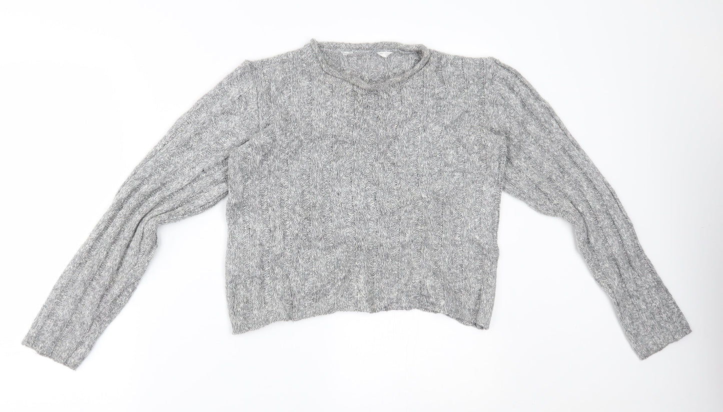 m&S Womens Grey   Pullover Jumper Size 14