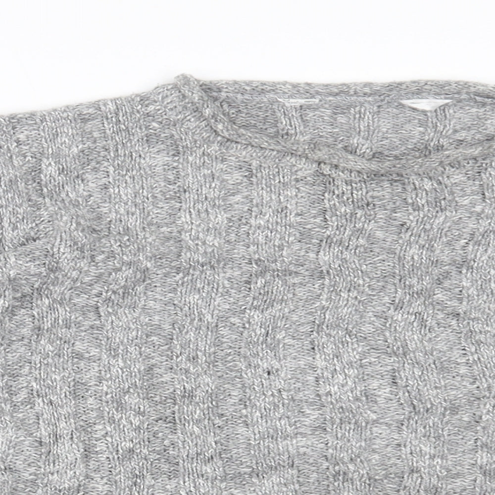 m&S Womens Grey   Pullover Jumper Size 14