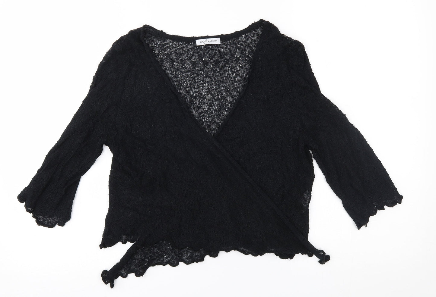 Simply Stockshop Womens Black   Cardigan Jumper Size M
