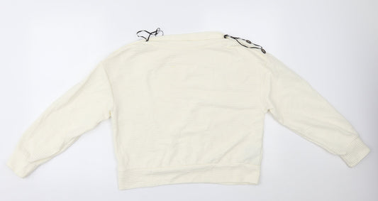 H&M Womens Ivory   Pullover Jumper Size S