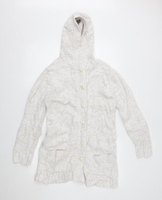 elizabeth scott Womens White    Coatigan Size M
