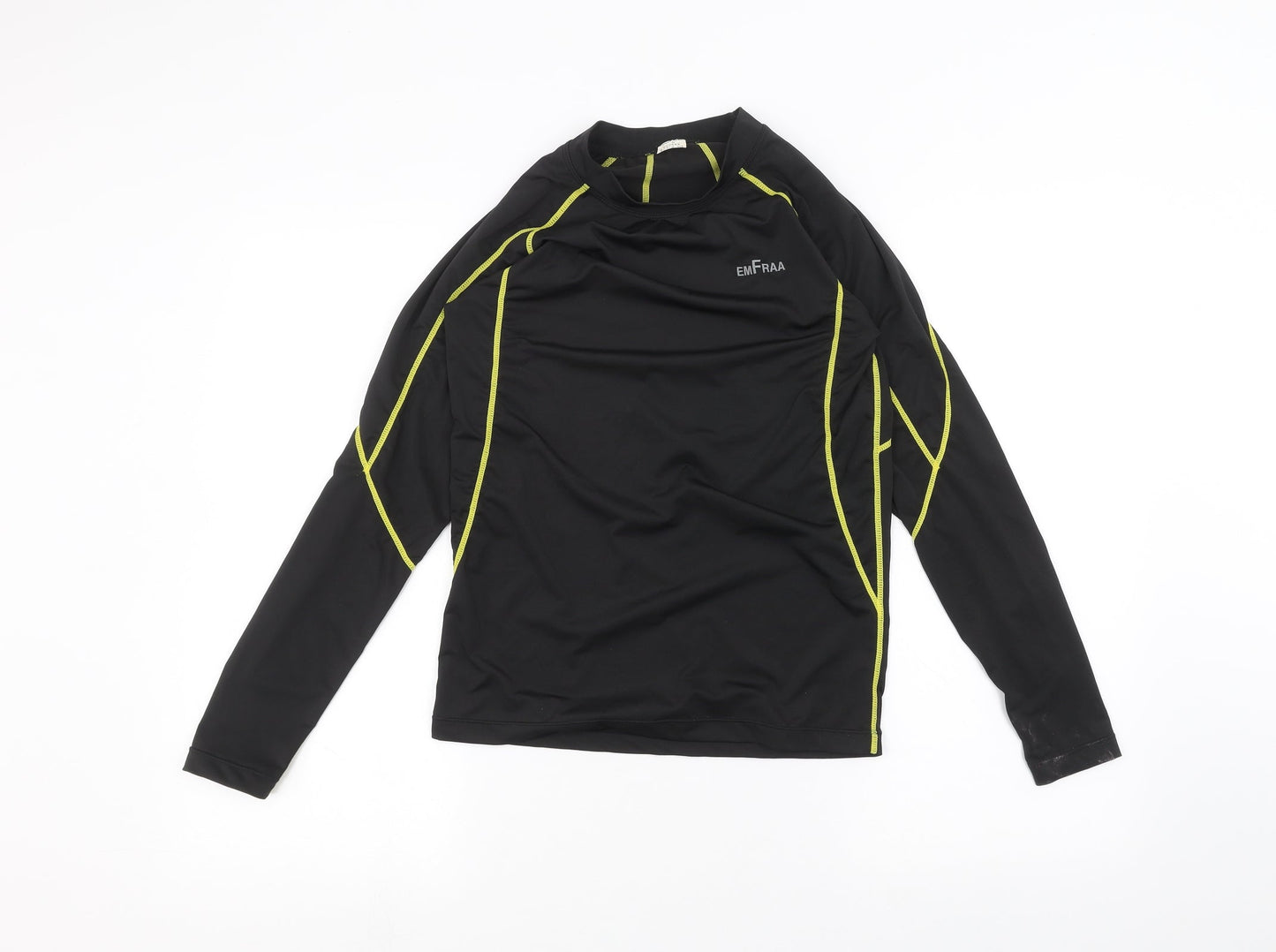 emfraa Boys Black   Basic T-Shirt Size M
